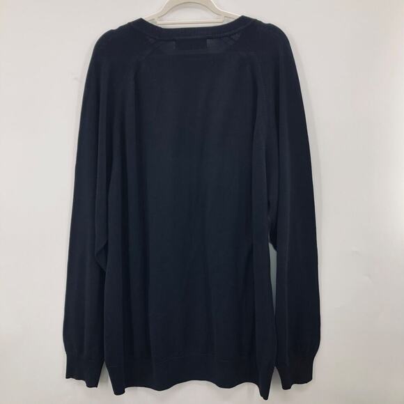 Fairway & Greene Sweater Black Mens XXL Pima Cotton Monogrammed 'ER' Golf. - Picture 2 of 9